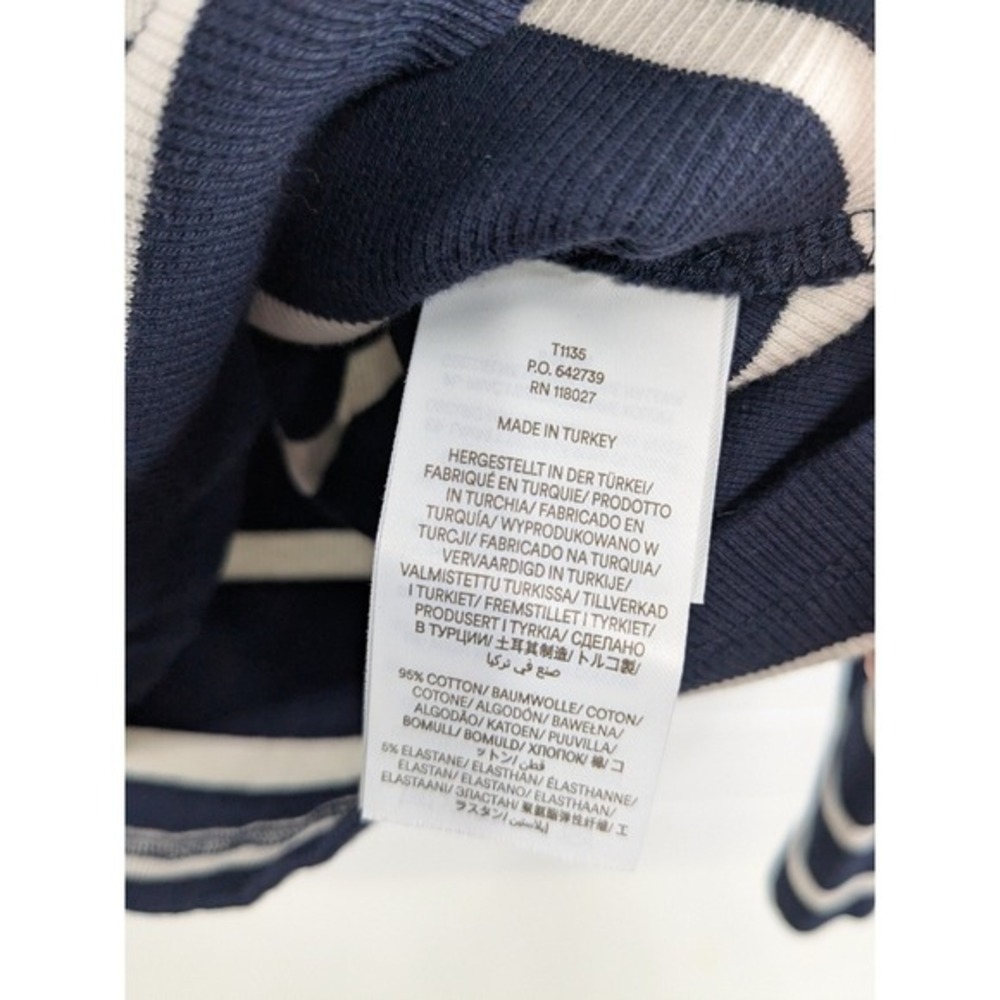 Boden Womens Stripe Ribbed Henley Shirts Bundle of 2 sz 8 Blue Longsleeve Cotton - Picture 4 of 12